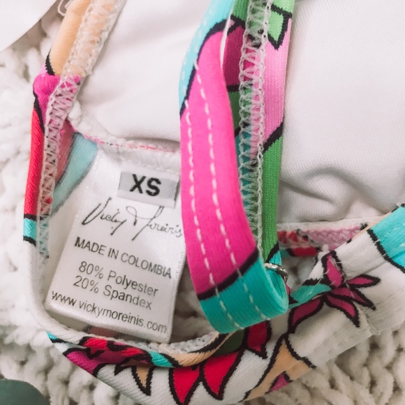 Vicky Moreinis Carnaby Halter Bikini Top XS NWT - Picture 7 of 11